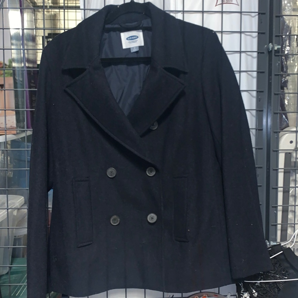 Navy pea coat